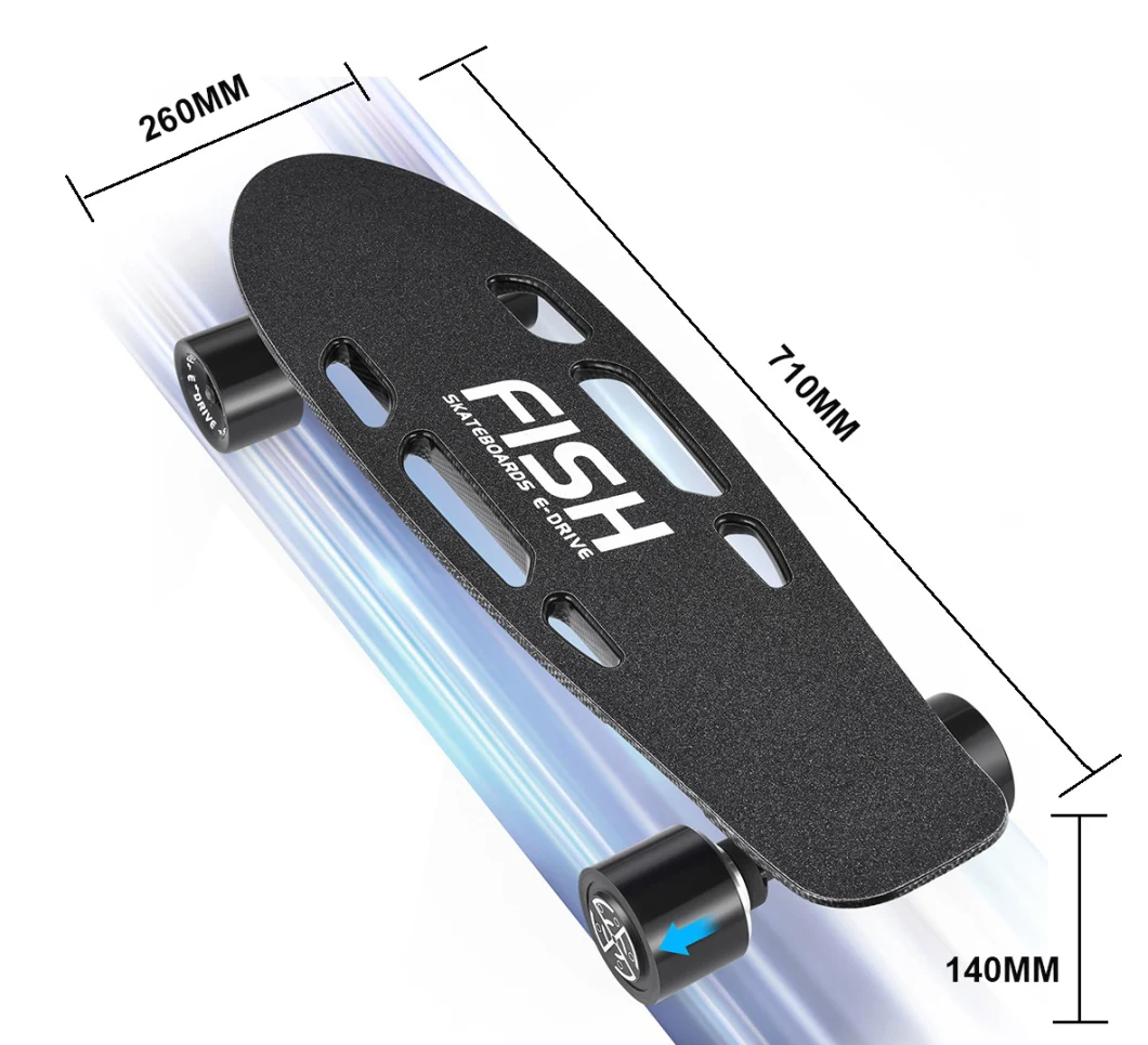 Portable 4 Wheels Mini Electric Skateboard Cheap Fish Skateboard